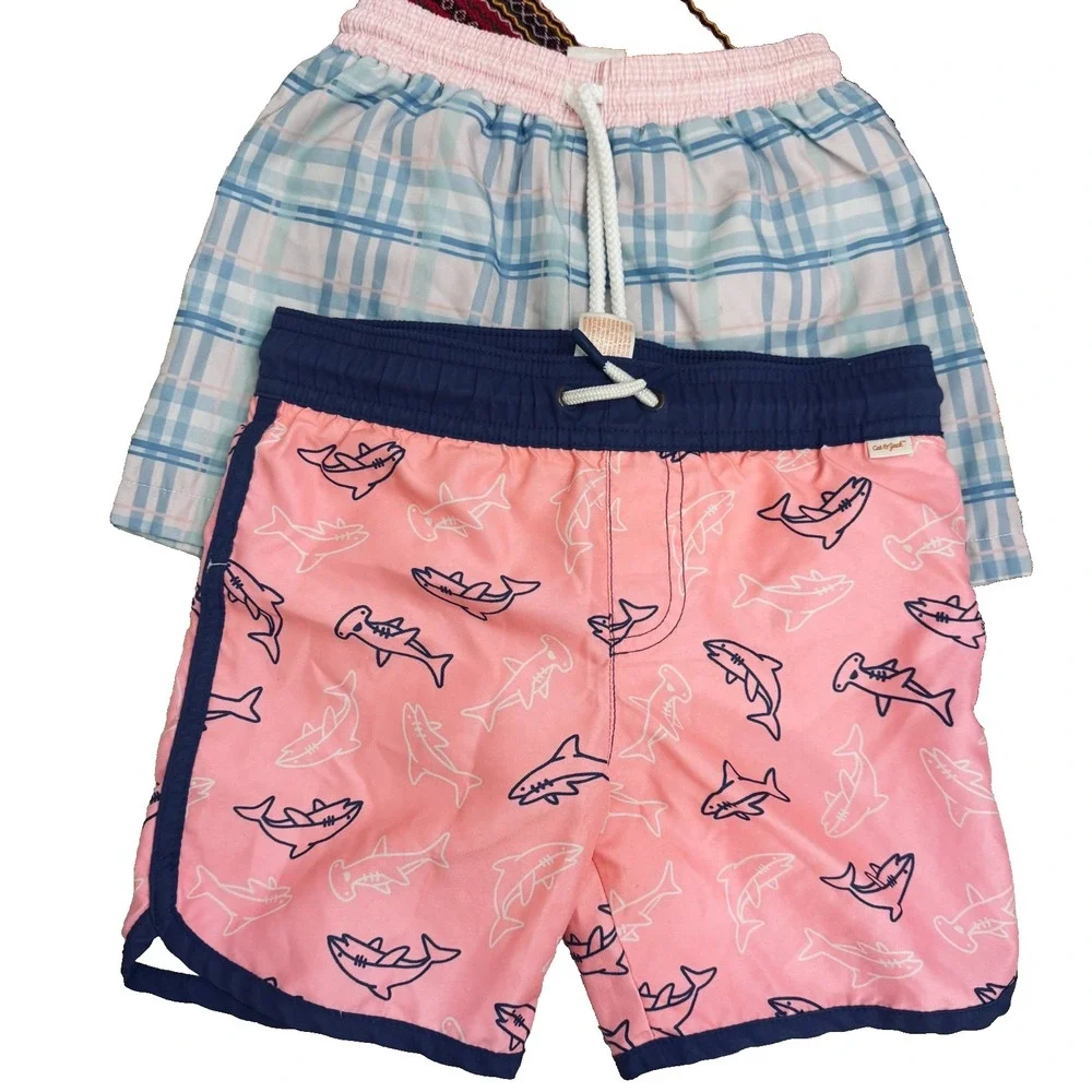 Girls Sz 4T Clothing Lot 9pc H&M Nautica Cat & Jack Leggings Swim School Bundle